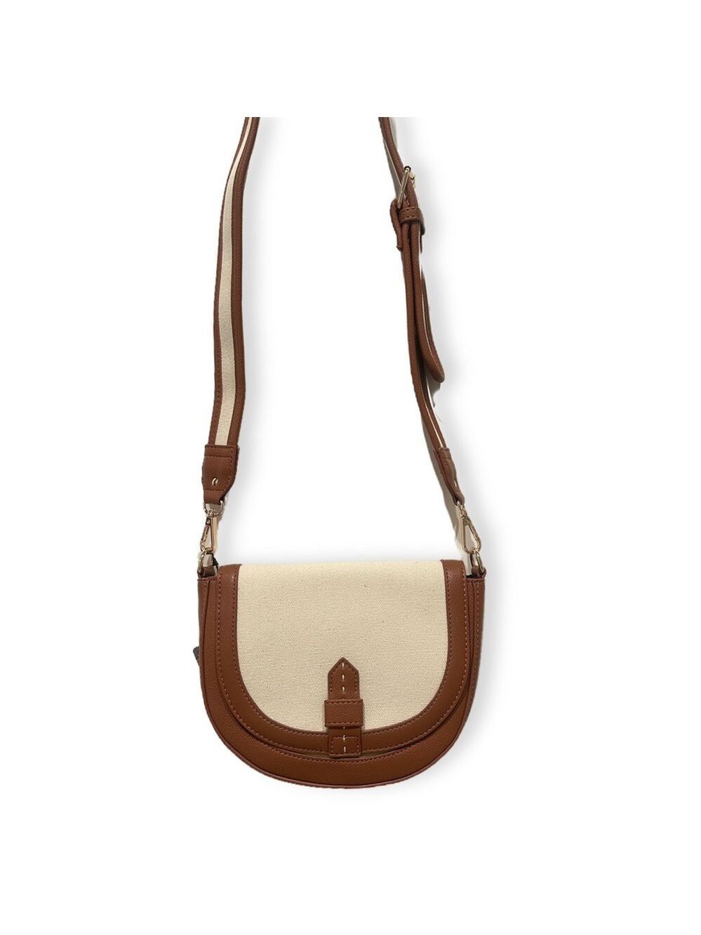 CHIC CROSSBODY | Canvas Safari Messenger in Black or Tan | NWT - Picture 10 of 11